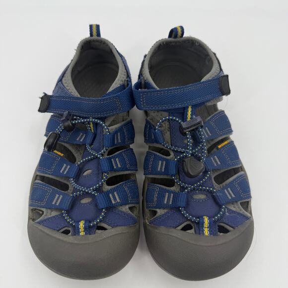 KEEN Big Kids Newport Sandal Size 4 Blue Adjustable Hiking Water Closed Toe Shoe - Picture 1 of 8